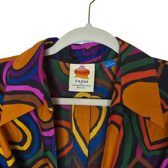 Farm Rio Short-Sleeve Bow-Front Heart Mini Dress - Picture 5 of 9